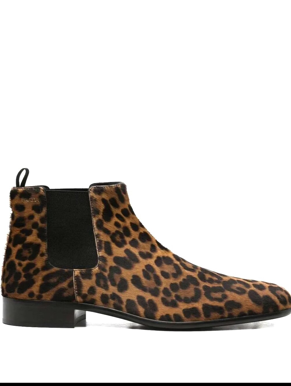 $1,850  Prada Leopard Print Calf Hair Chelsea Bootie Brown EU 37 US 7 BNIB